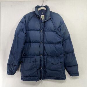 Vintage Sierra Designs Down Puffer Jacket Men S Blue Outdoor Active Hiking
